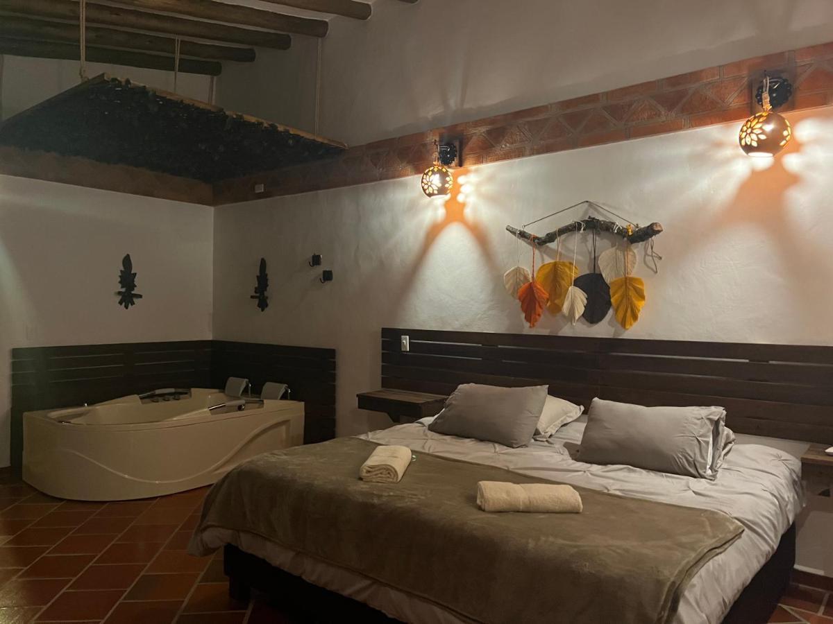 Hotel, Bungalows, Chalet Y Cabanas Aventura Park Villa De Leyva La Periquera Eksteriør billede